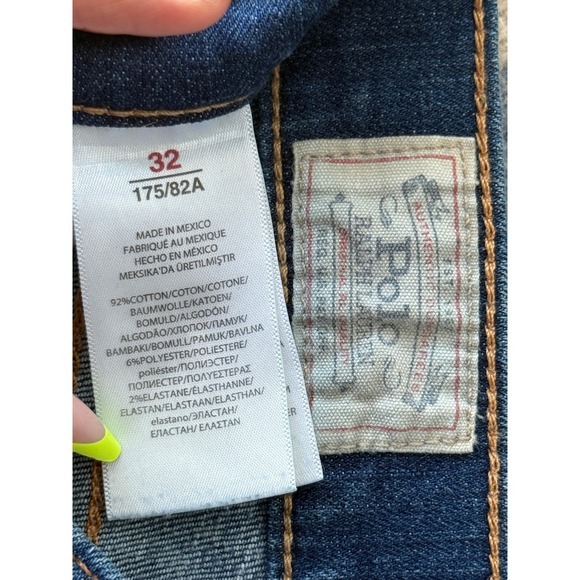 ER Polo Ralph Lauren Distressed Denim Jeans Paint Splatter Accents Size 32 - Picture 2 of 6